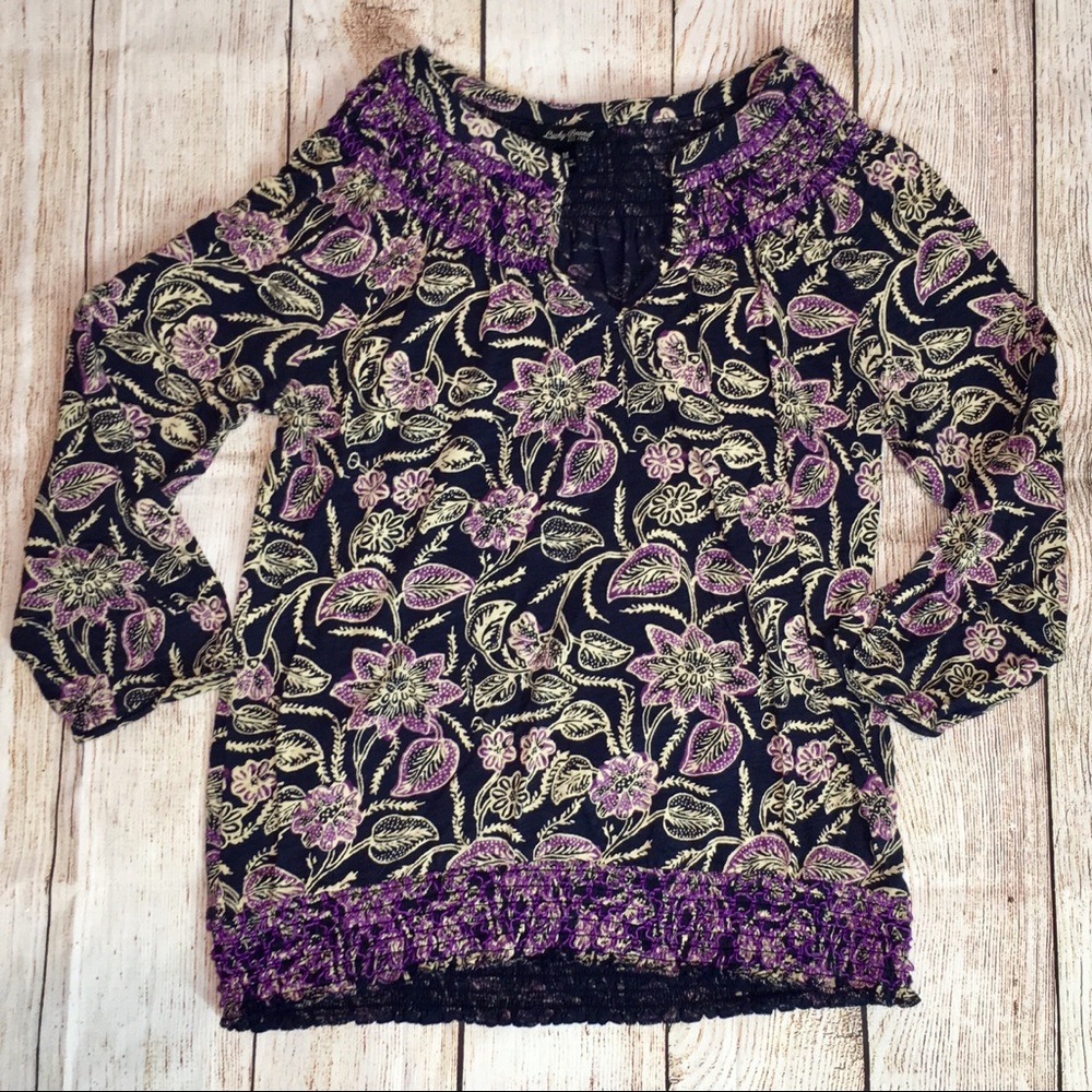 Lucky Brand Floral Boho Top